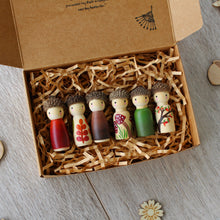 Load image into Gallery viewer, Autumn Wooden Doll Set
