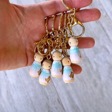 Load image into Gallery viewer, Peg Doll Key Ring &amp; Bag Charm
