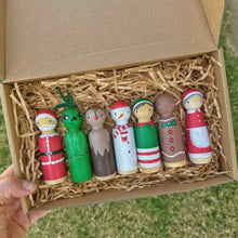 Load image into Gallery viewer, Christmas Peg Dolls
