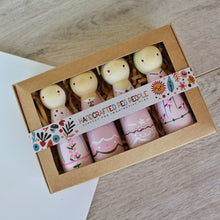 Load image into Gallery viewer, Blush Belles Wooden Doll Set
