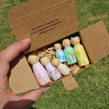 Load image into Gallery viewer, Flora Friend Wooden Doll Set
