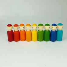 Load image into Gallery viewer, Nine Rainbow Peg Doll Collection - Set of 9 Dolls *NEW*

