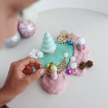 Load image into Gallery viewer, Christmas Sugarplum Fairy Mini Sensory Play Dough Kit
