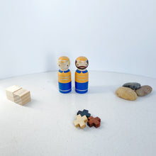 Load image into Gallery viewer, Workmen Peg Dolls
